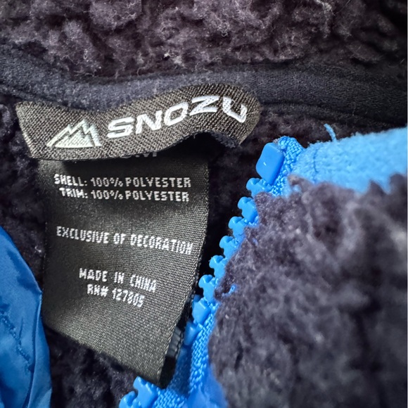 Cozy Baby Sherpa Snow Suit 9-12 Months - Picture 2 of 8